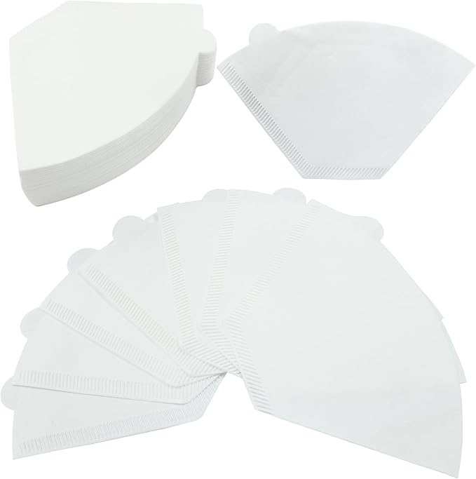 200 Count Cone Coffee Filter, #2 White Natural Cone Coffee Filter Paper fit for Drip Coffee Dripper Coffee Maker (1-4 Cup)