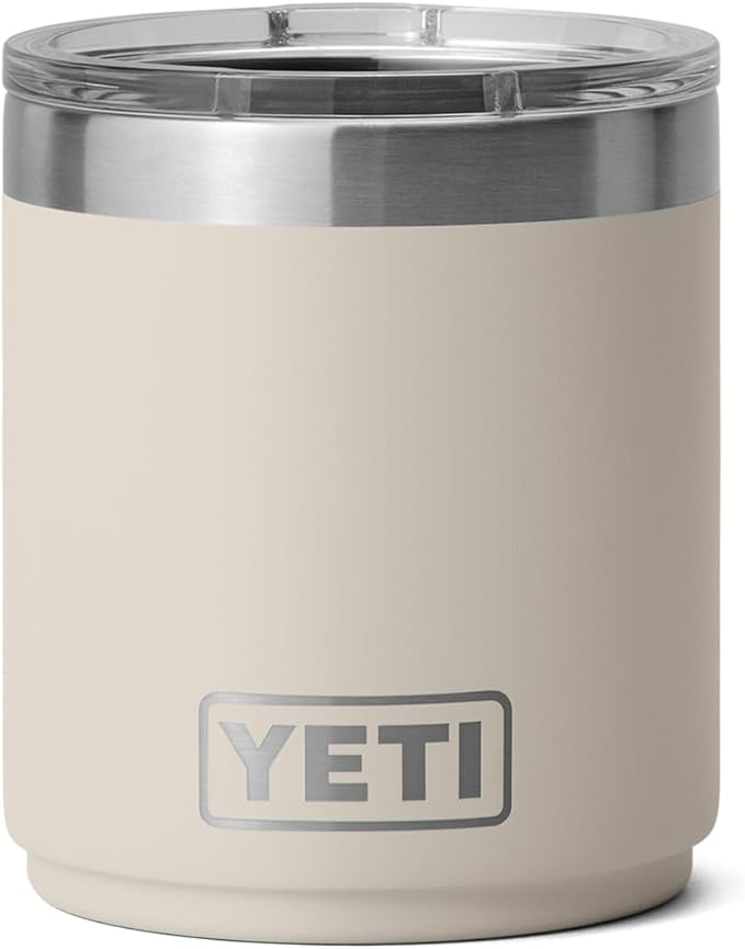 YETI Rambler 10 oz Stackable Lowball 2.0, Vacuum Insulated, Stainless Steel with MagSlider Lid, Cape Taupe