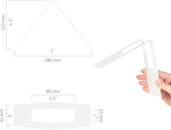 White Metal Coffee Filter Holder - Cone Coffee Filters #4, Countertop Holder, Cafe Aesthetic Decor