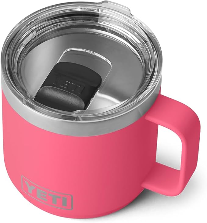 YETI Rambler 14 oz Mug, Vacuum Insulated, Stainless Steel with MagSlider Lid, Stainless