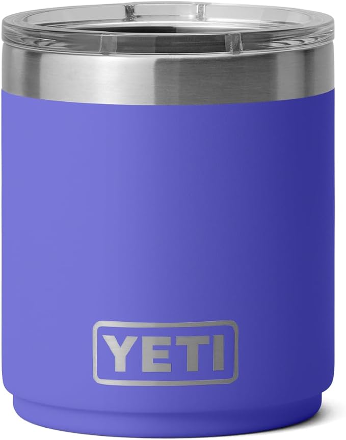 YETI Rambler 10 oz Stackable Lowball 2.0, Vacuum Insulated, Stainless Steel with MagSlider Lid, Ultramarine Violet