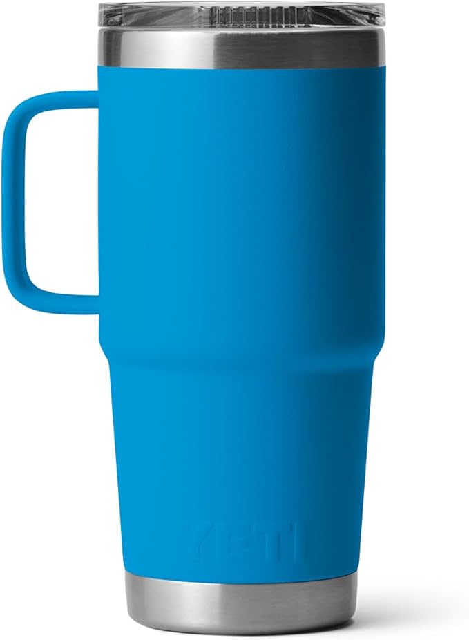 YETI Rambler 20 oz Travel Mug, Stainless Steel, Vacuum Insulated with Stronghold Lid