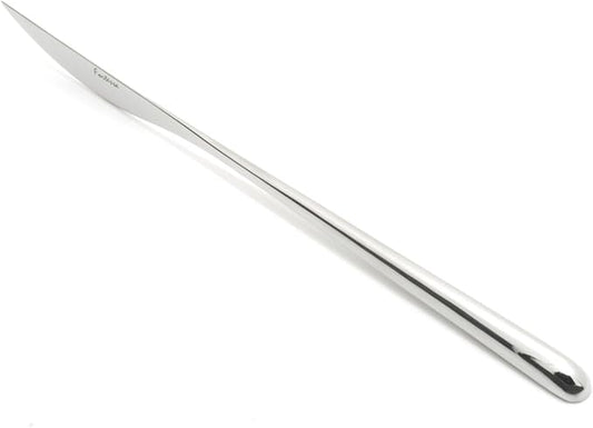 Fortessa Dragonfly 18/10 Stainless Steel Flatware Dessert Knife, 8.3-Inch, Set of 12