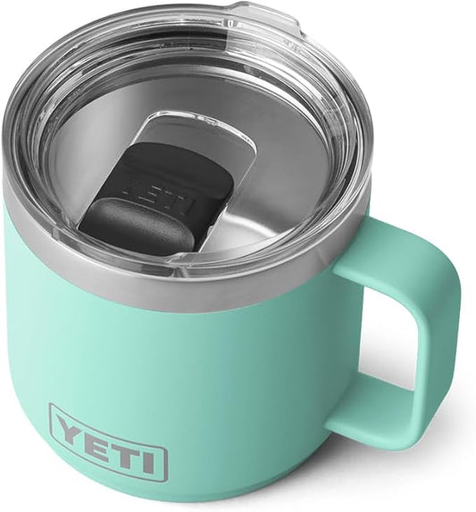 YETI Rambler 14 oz Stackable Mug, Vacuum Insulated, Stainless Steel with MagSlider Lid