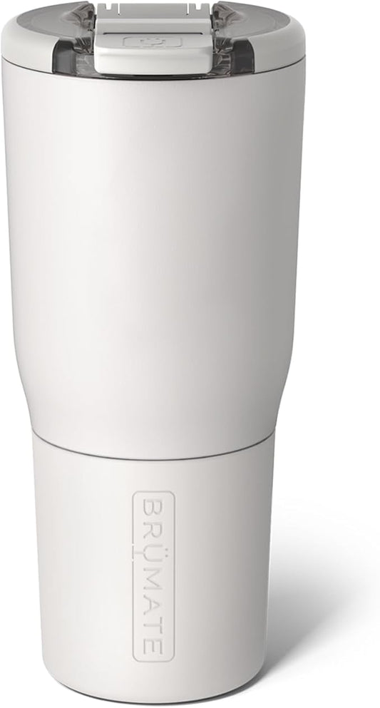 BrüMate Nav 25oz 100% Leak Proof Insulated Travel Tumbler with Magnetic BevLock™ Lid - Double Wall Cup-Holder Friendly Stainless Steel Mug (Dune)