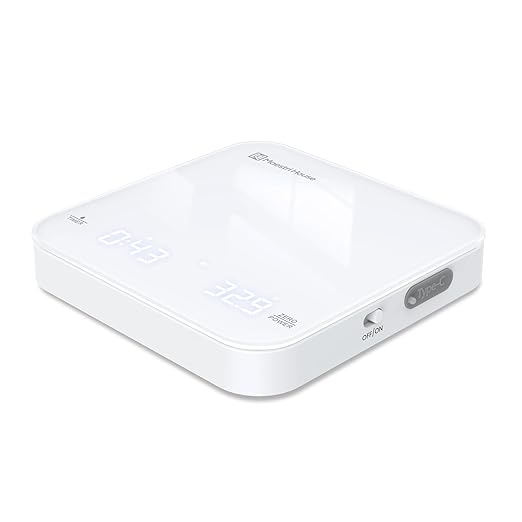 Rechargeable Mini Coffee Scale with Timer, Maestri House Espresso Scale, 2kg/0.1g Accurate Scale for Espresso and Pour-Over Coffee, Portable Digital Kitchen Scale with Automatic Timing（White）