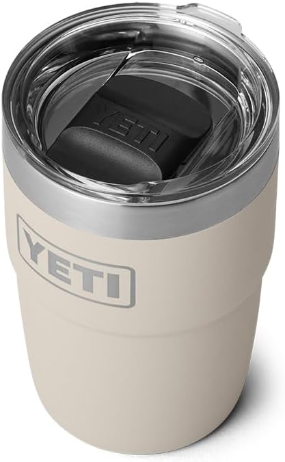 YETI Rambler 8 oz Stackable Cup, Stainless Steel, Vacuum Insulated Espresso Cup with MagSlider Lid