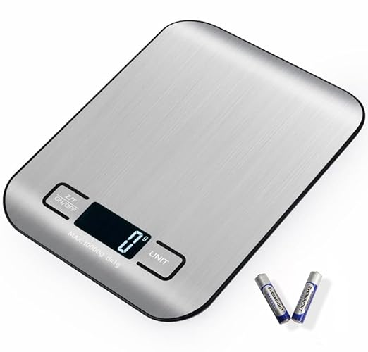 Maverick Digital Kitchen Scale, Accurate Grams & Ounces for Cooking, Baking, and Meal Prep, Great for Keto and Weight Management, Sturdy Stainless Steel with Easy-to-Read Digital Screen