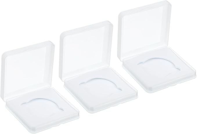 PATIKIL 52mm Lens Filter Case, 3pcs Camera Filter Case Portable Lens Filter Box Water Resistant Dustproof Plastic for Photography Filter Storage