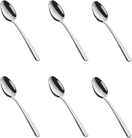 Demitasse Espresso Spoons, 304 Stainless Steel Mini Coffee Spoons for Dessert, Coffee, Tea, 4.7 Inch, 6 pcs Set