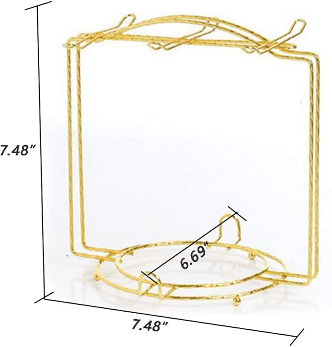 YY YEARCHY Coffee Mug Holder Espresso Cups Holder Drying Rack Drainer Stand Metal Mug Tree Cups Organizer with 6 Hook Hangers for Kitchen Counter and Tea Party