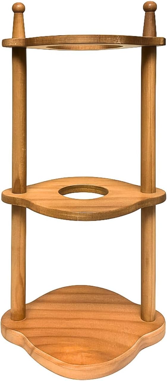 Nispira Cold Brew coffee Maker Ice Coffee Drip Machine with Advanced Slow Drip Technology Borosilicate Glass with Wood Tower, 6-8 Cup, Brown