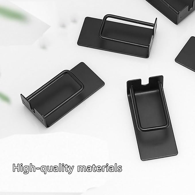 4PCS Mug Hooks Wall-Mounted Mug Holder, Coffee Cups Holder Hanger no Drilling,Toothbrush and Cup Organizer,Storage Hooks for Kitchen, Living Room, Office(Black-1cup)