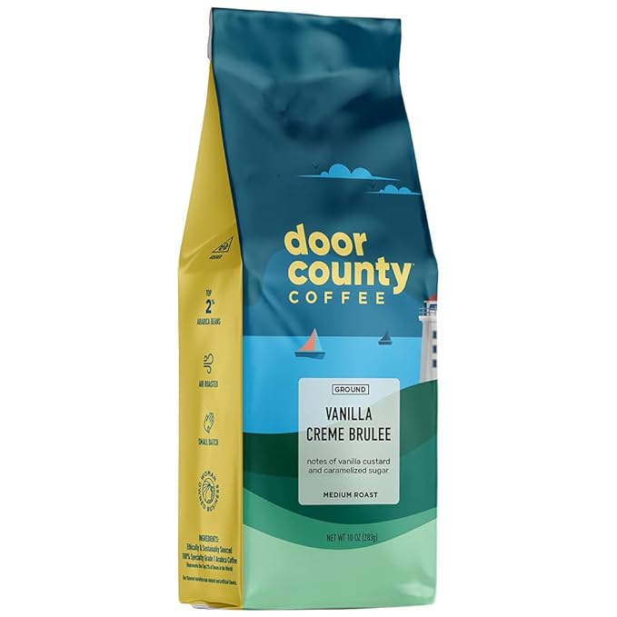 Gourmet Flavored Coffee Gift Set - Door County Coffee - 10oz Bags - Medium Roast - 3-Pack