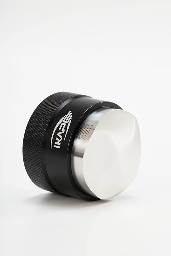 IKAPE Coffee Products, 53MM Coffee Distributor, Gravity Adaptive Espresso Distributor Fits All 54MM Espresso Portafilter, Compatible with 54MM Breville Bottomless Portafilter (Black)