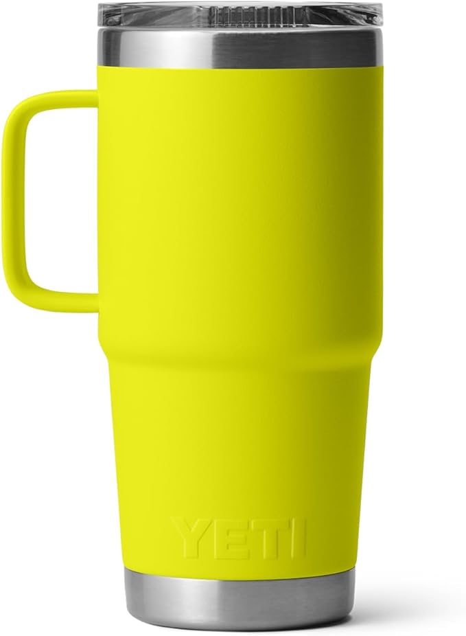 YETI Rambler 20 oz Travel Mug, Stainless Steel, Vacuum Insulated with Stronghold Lid