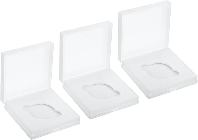 PATIKIL 43mm Lens Filter Case, 3pcs Camera Filter Case Portable Lens Filter Box Water Resistant Dustproof Plastic for Photography Filter Storage