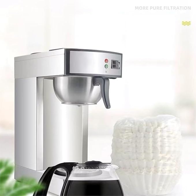 Large 12 Cup Coffee Filters, 500 Count, Commercial Basket Size 9.75 x 4.25 inches, Premium Quality, Tall Walls