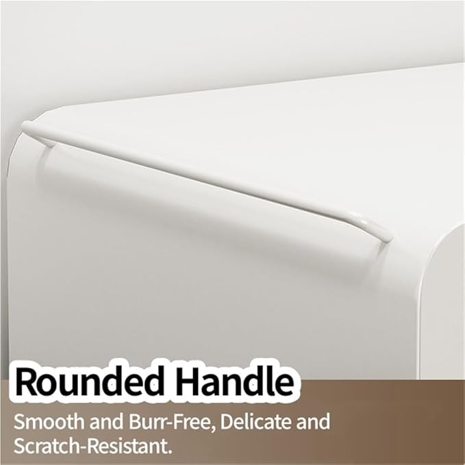 Pull-Out Metal Mug Holder, Countertop Coffee Bar Organizer and Spice Rack, Microwave Stand with Drawer, Stackable Kitchen Counter Organizer(Black)