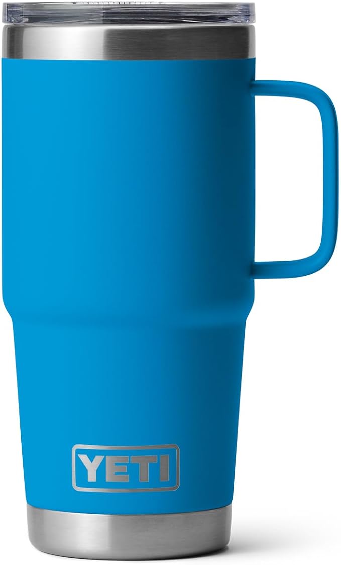 YETI Rambler 20 oz Travel Mug, Stainless Steel, Vacuum Insulated with Stronghold Lid