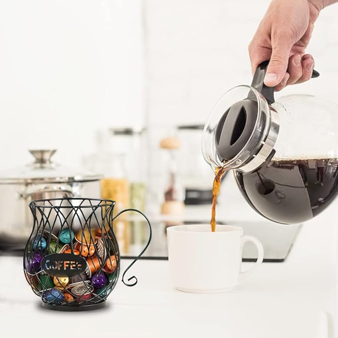 Coffee Pod Holder for K Cups, Coffee Capsule Holder, K Cup Holders for counter, Coffee Pod Storage Organizer, Kpod Container