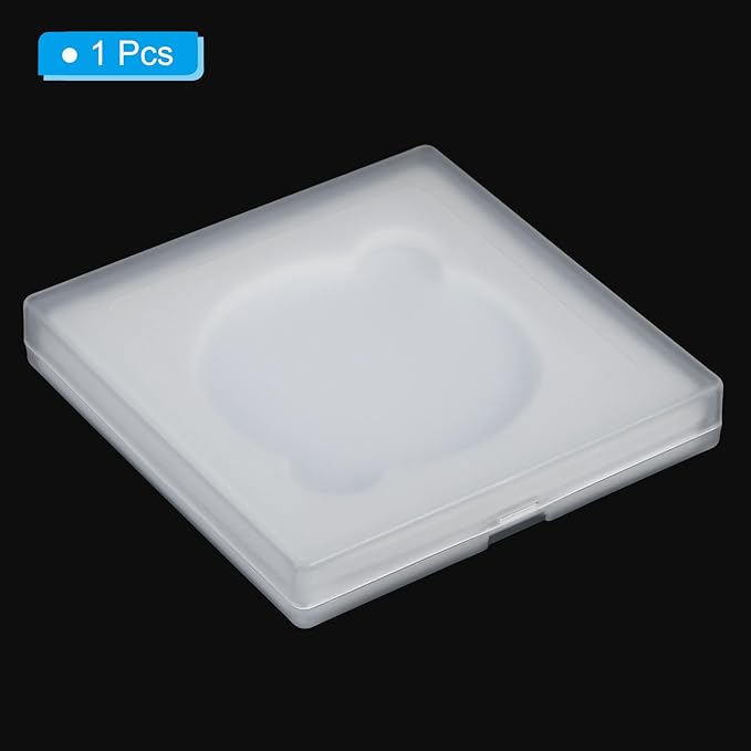 PATIKIL 72mm Lens Filter Case, 1pcs Camera Filter Case Portable Lens Filter Box Water Resistant Dustproof Plastic for Photography Filter Storage