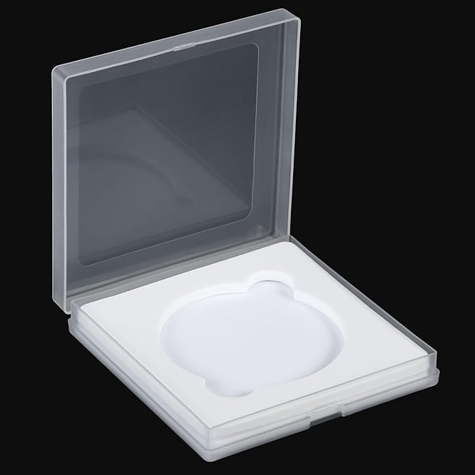 PATIKIL 72mm Lens Filter Case, 2pcs Camera Filter Case Portable Lens Filter Box Water Resistant Dustproof Plastic for Photography Filter Storage