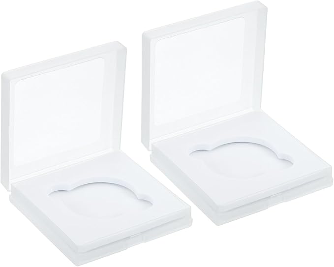 PATIKIL 49mm Lens Filter Case, 2pcs Camera Filter Case Portable Lens Filter Box Water Resistant Dustproof Plastic for Photography Filter Storage