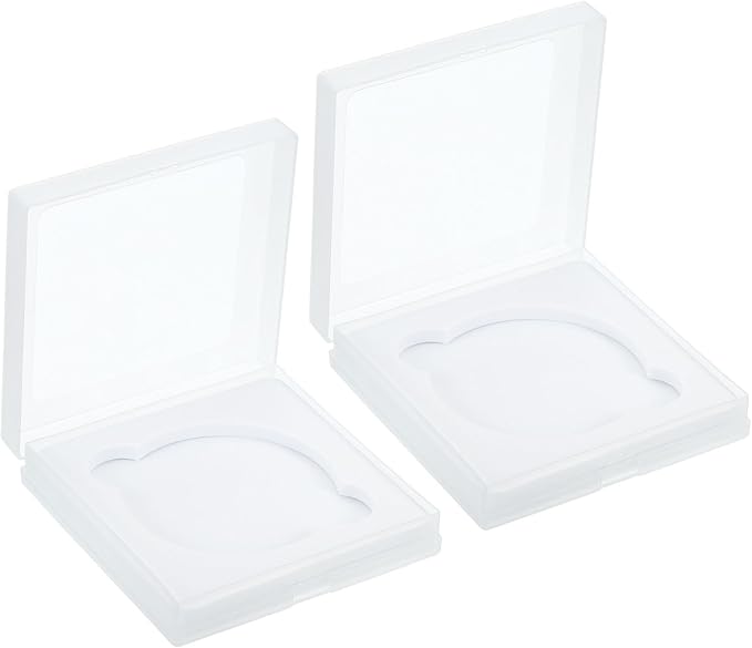 PATIKIL 62mm Lens Filter Case, 2pcs Camera Filter Case Portable Lens Filter Box Water Resistant Dustproof Plastic for Photography Filter Storage