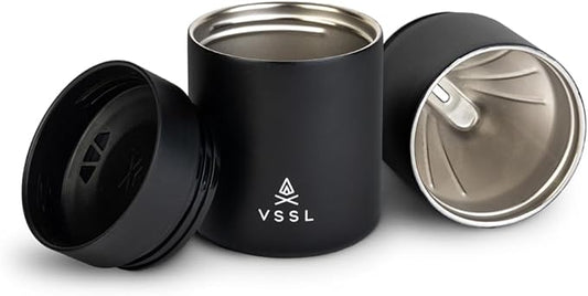 VSSL Nest Pour Over Coffee Set, Transportable and Compact Pour Over Set with 10 oz Double Walled Mug