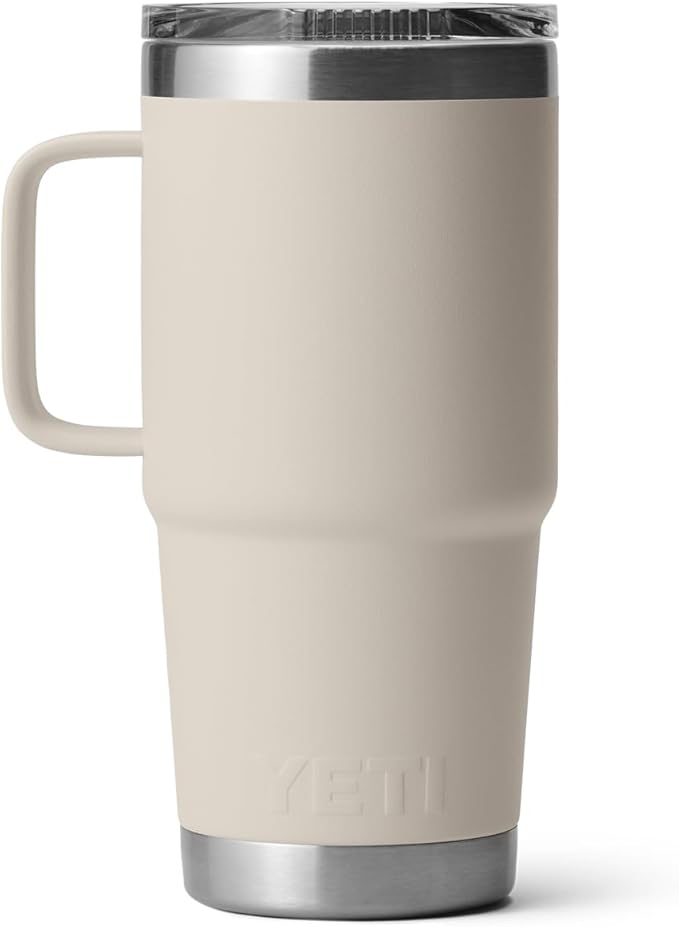 YETI Rambler 20 oz Travel Mug, Stainless Steel, Vacuum Insulated with Stronghold Lid