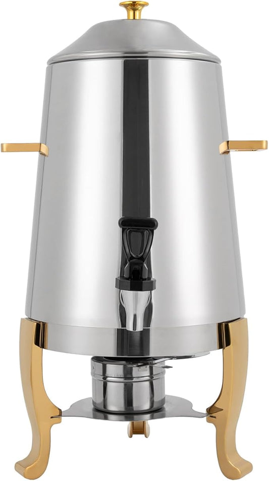 YIYIBYUS 3.5 Gallon Hot Beverage Dispenser, Stainless Steel Coffee Urn Chafer, Hot Drinks Dispenser for Milk Coffee Tea Water Juice - Parties Event Buffet Catering