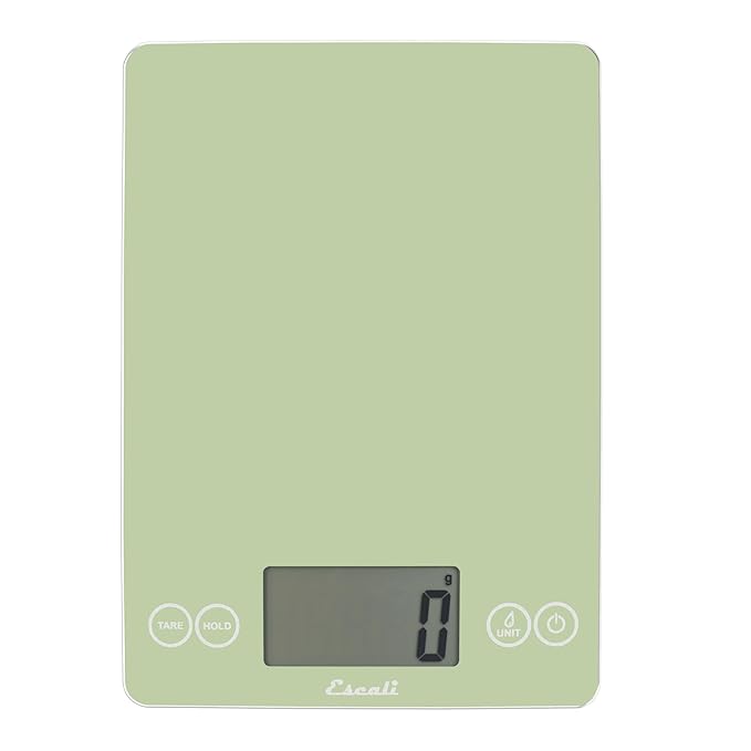 Escali Arti Classic Digital Coffee Scale Espresso Scale and Countertop Food Scale, 15-Pound Capacity, Green