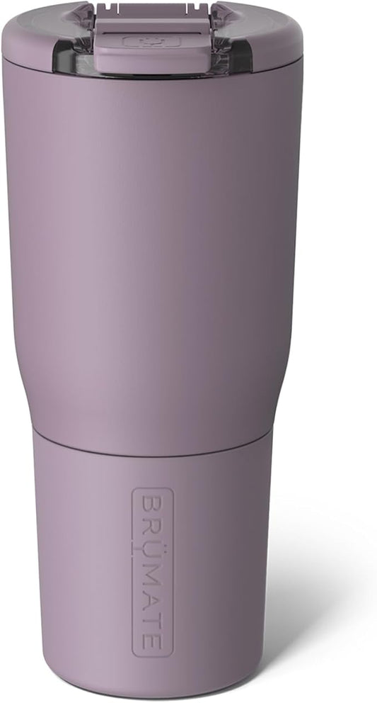 BrüMate Nav 25oz 100% Leak Proof Insulated Travel Tumbler with Magnetic BevLock™ Lid - Double Wall Cup-Holder Friendly Stainless Steel Mug (Lilac Dusk)
