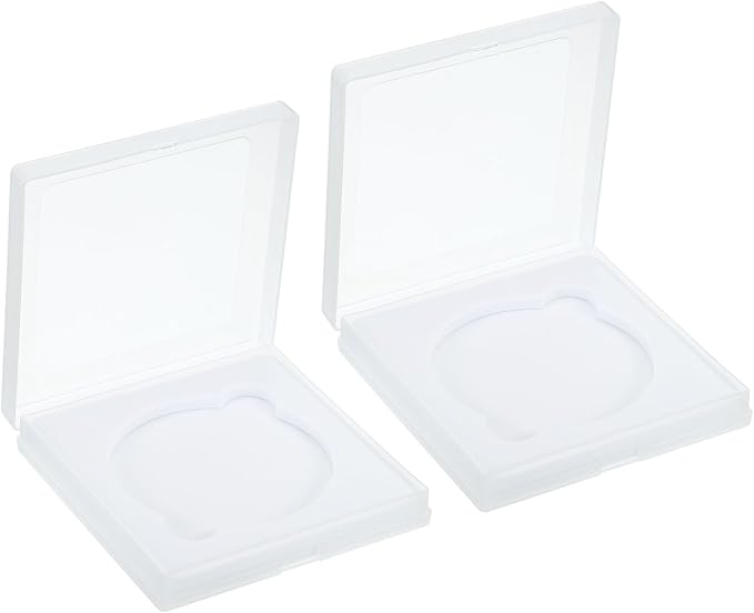 PATIKIL 77mm Lens Filter Case, 2pcs Camera Filter Case Portable Lens Filter Box Water Resistant Dustproof Plastic for Photography Filter Storage