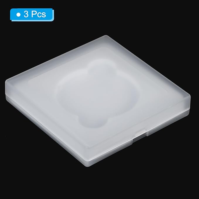 PATIKIL 55mm Lens Filter Case, 3pcs Camera Filter Case Portable Lens Filter Box Water Resistant Dustproof Plastic for Photography Filter Storage