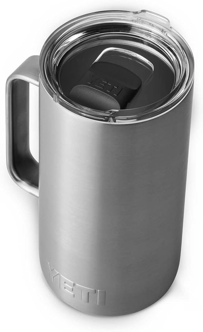 YETI Rambler 24 oz Mug, Vacuum Insulated, Stainless Steel with MagSlider Lid