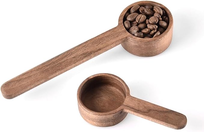 Coffee Spoons,CISHNOU Wooden Tablespoon Scoop Wooden Coffee Ground Spoon Measuring for Ground Beans or Tea Soup Cooking Mixing Stirrer Kitchen Tools Utensils