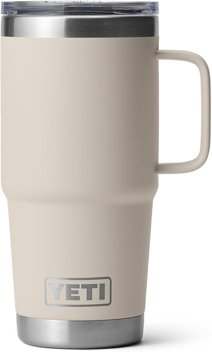 YETI Rambler 20 oz Travel Mug, Stainless Steel, Vacuum Insulated with Stronghold Lid