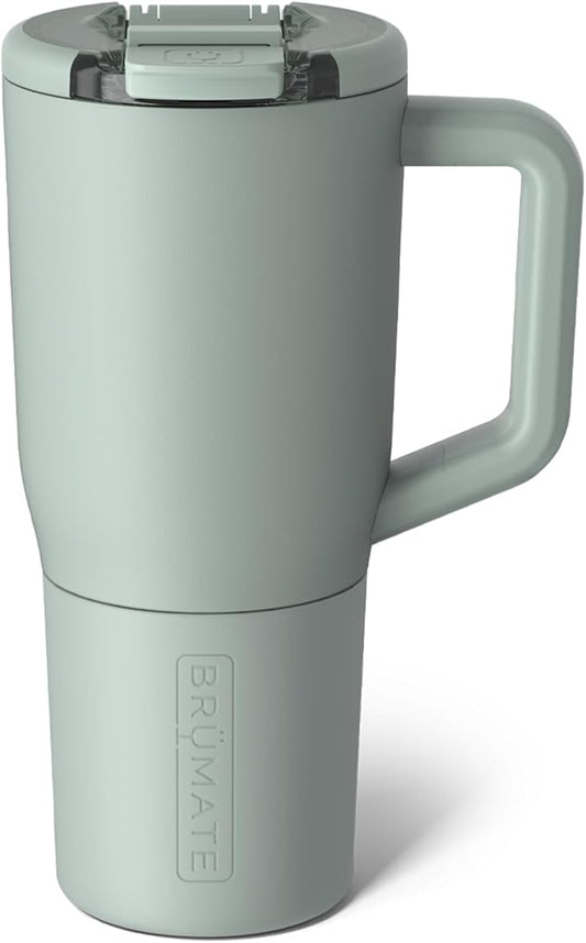 BrüMate Müv - 25oz 100% Leak Proof Insulated Coffee Mug with Handle & Lid - Stainless Steel Coffee Travel Mug - Double Walled Coffee Cup (Sage)