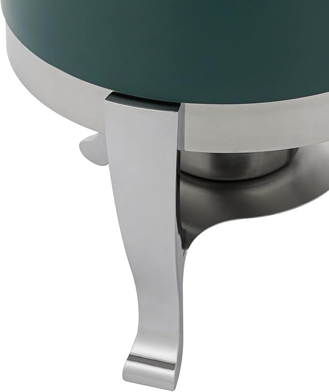 Stainless Steel Beverage Dispensers, Drink Dispenser with Fuel Holder & Base & Stainless Steel Faucet 3.4Gal Hot Beverage Dispenser, Commercial Coffee Urn for Hotels, Canteens（Silver, Green）