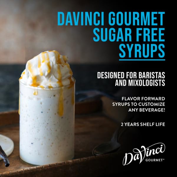 DaVinci Gourmet Sugar-Free Caramel Syrup, 25.4 Fluid Ounces (Pack of 4)