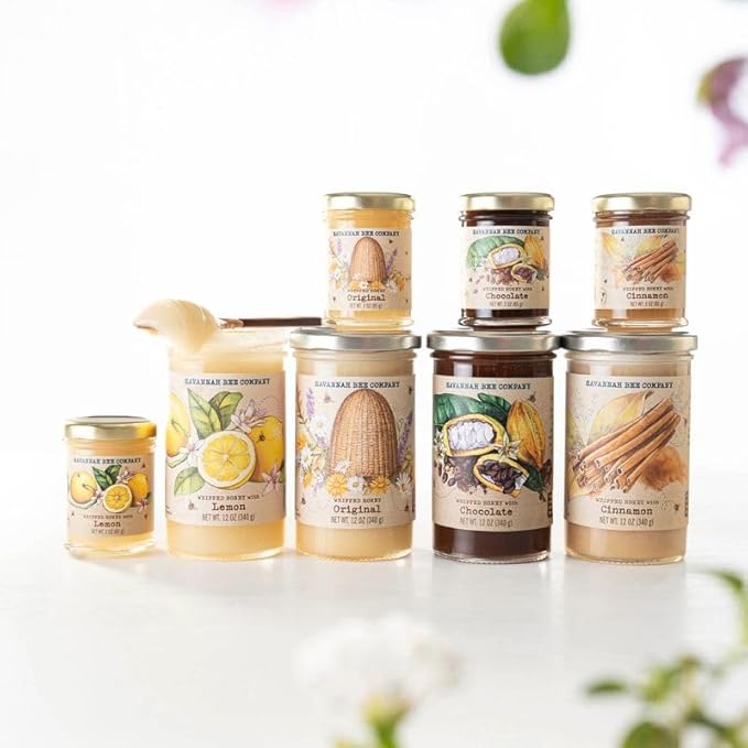 Savannah Bee Company Whipped Honey - All Natural Spreadable Honey (3 Ounce (Pack of 1), Cinnamon)