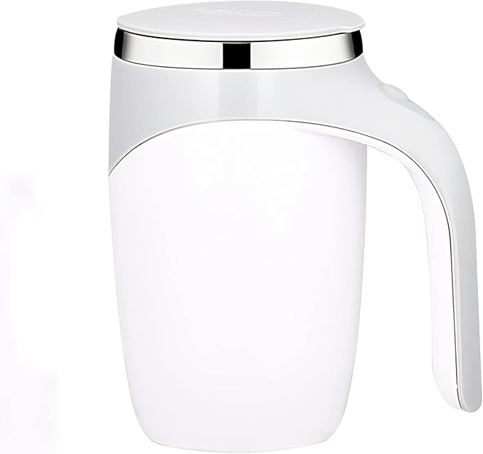 Automatic Magnetic Stirring Coffee Mug, Rotating Home Office Travel Mixing Cup，Funny Electric Stainless Steel Self Mixing Coffee Tumbler, Suitable for Coffee, Milk, Cocoa and Other Beverages……