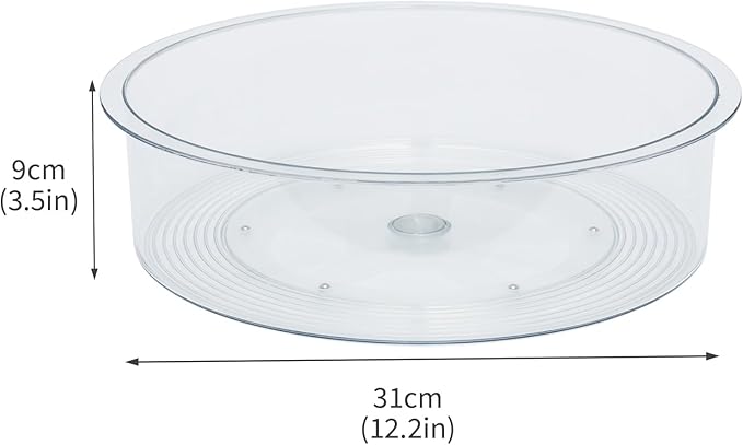 Rotating Coffee Syrup Organizer,7 Bottle Syrup Rack,Small Wine Rack for Coffee Bar,Clear Plastic Spinning Display Stand for Syrup Wine Dressin