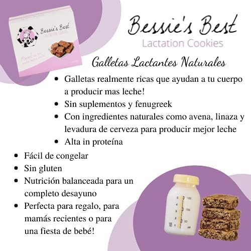 Bessie’s Best Lactation Cookies | Lactation Support | Oatmeal Peanut Butter Chocolate Chip | Increase Milk Supply | Breastmilk Boosting Cookies | Breastfeeding Snacks | 3 Dozen