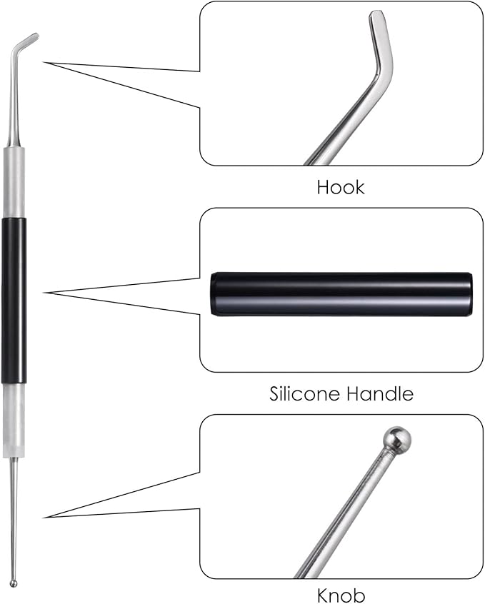 Latte Art Set (3 Tools) for Latte Art, Cappuccino and Espresso, SANTOW Espresso Latte Art Tools, Spoon & Lance, Spatula & Spike and Knob & Hook Decorating Pen Set 3 Pieces