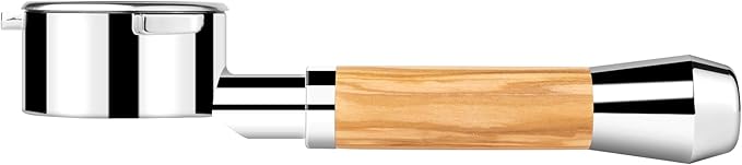 LILQ 54mm Bottomless Naked 3 Ears Portafilter Compatible with Breville Machines Stable Handle (Olive Fusion, 54mm)