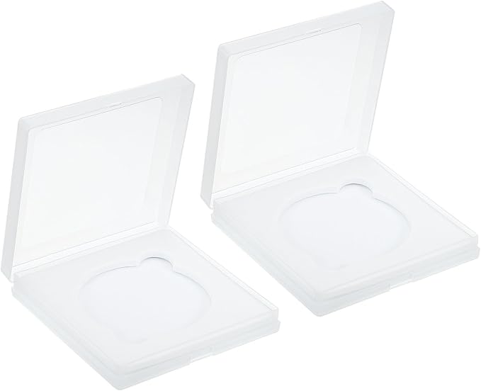 PATIKIL 72mm Lens Filter Case, 2pcs Camera Filter Case Portable Lens Filter Box Water Resistant Dustproof Plastic for Photography Filter Storage