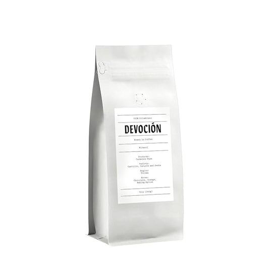 Mirasol - Women in Coffee - Roasted by Devocion - Whole Bean Coffee - 12 Ounce Bag